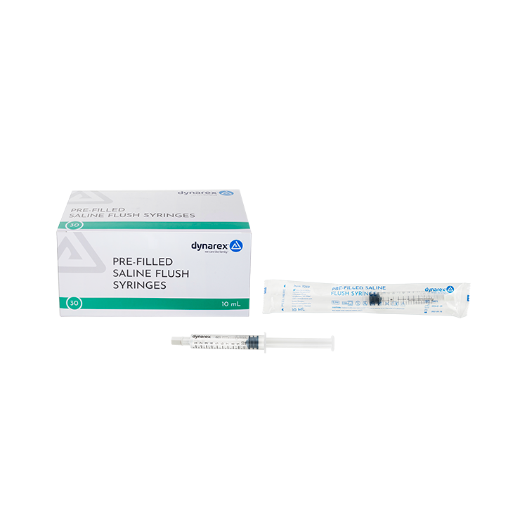 Pre-Filled Saline Flush Syringe, 10mL, 16/30cs