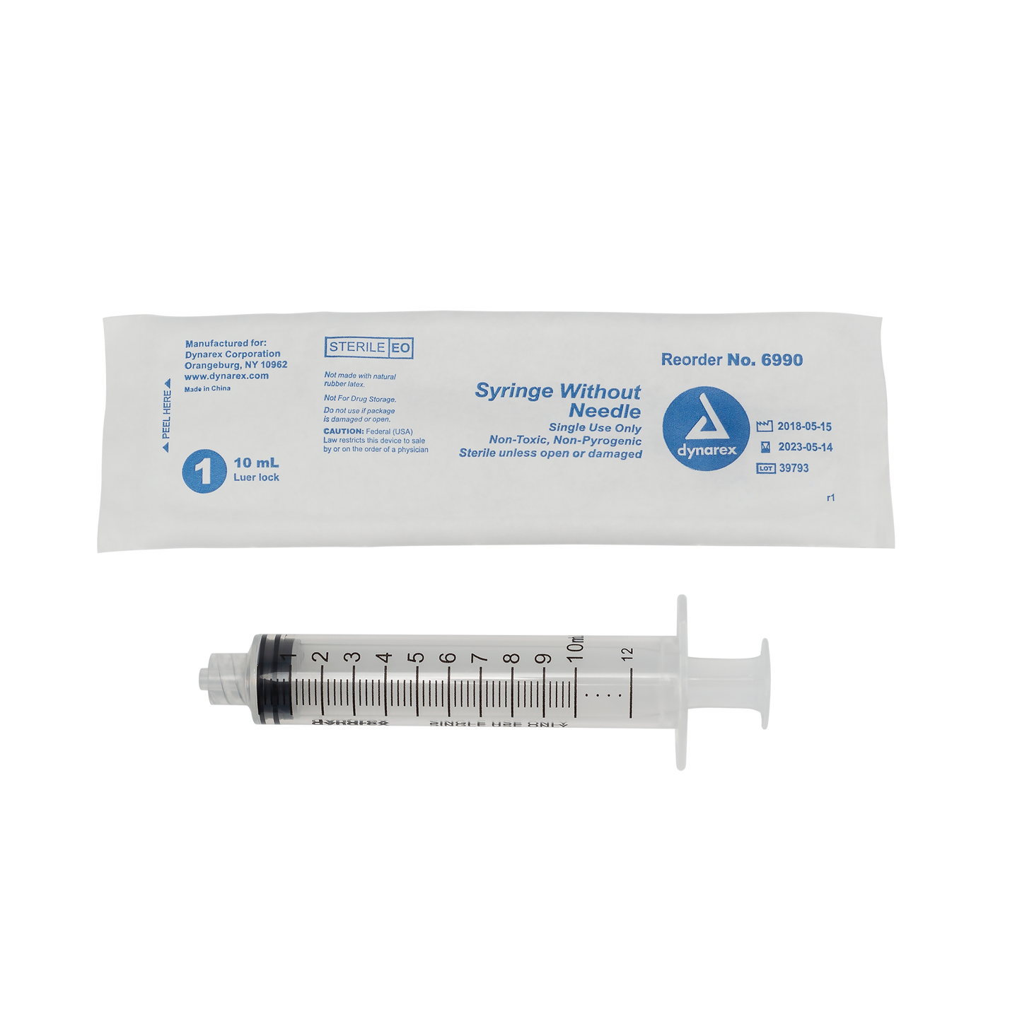 Syringe - Luer Lock, 10 cc, (6990)