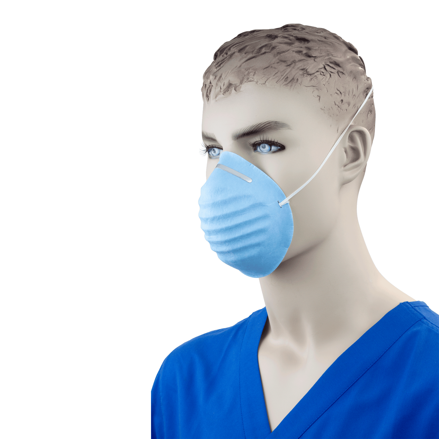 Molded Face Mask, Blue, 20/50/cs