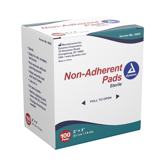 Non-Adherent Pads - Sterile, 2" x 3", 12/100/cs