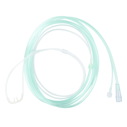 EtCO2 Nasal Sampling Cannula w/ 7' (2.1 m) Tubing w/ Male Lu, Infant/Standard 02 Tubing Conn, 25/cs