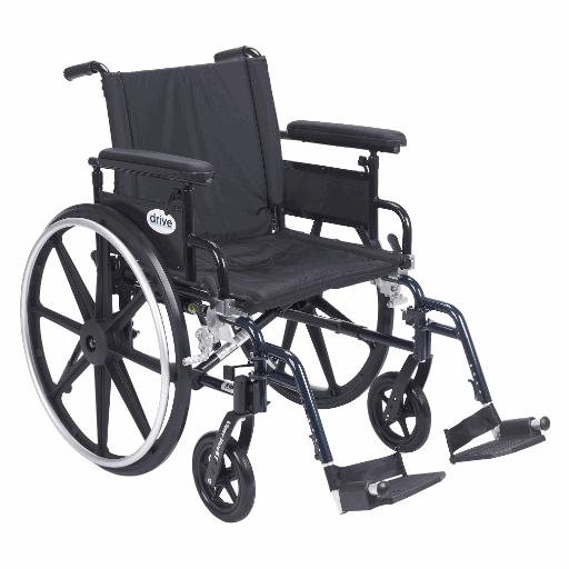 Blue Streak Wheelchair 20 Seat Flip Back Arms Swing Away Drive Medica