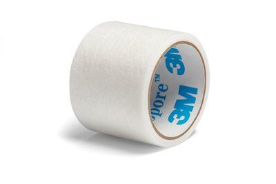 3M Micropore Paper Tape - White, 1 x 10yds (Box of 12)